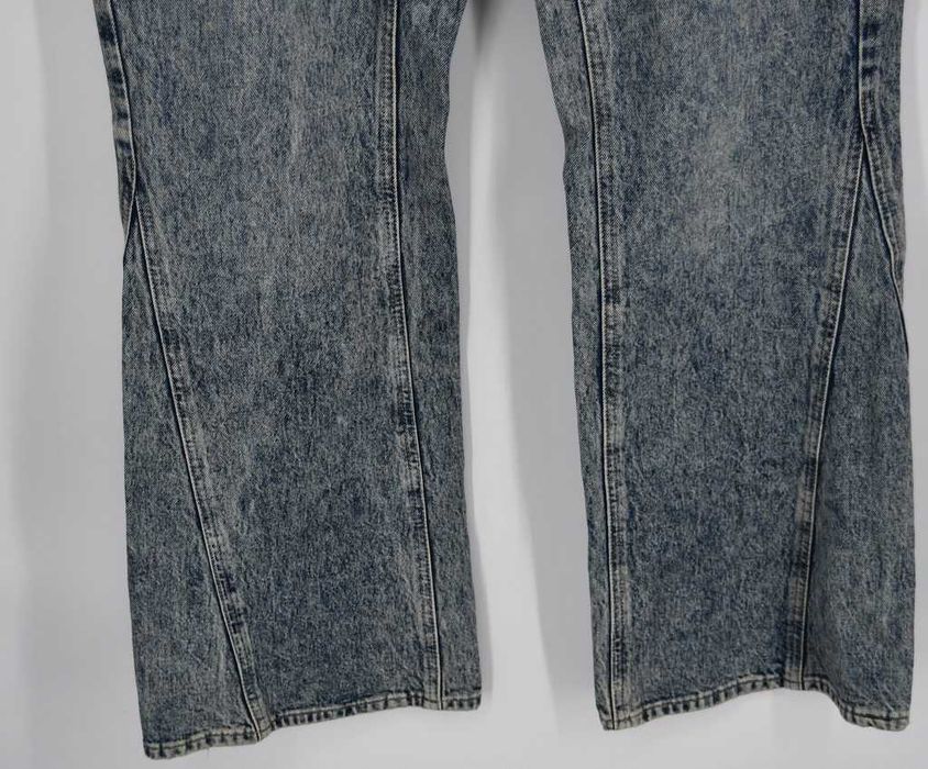 Jeansy marmurki C&A Flare W38 L34