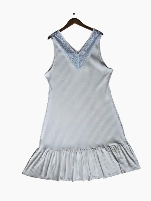 Sukienka prążkowana 4XL koronka NOWA