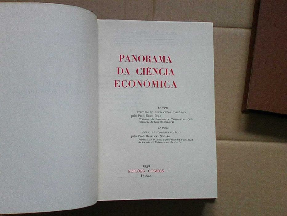 Panorama da Ciência Economica - 4 volumes