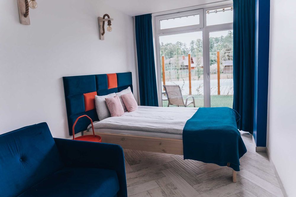 Czek turystyczny Pokoje Apartamenty Osada Rybacka Jezioro Białe Okuninka noclegi