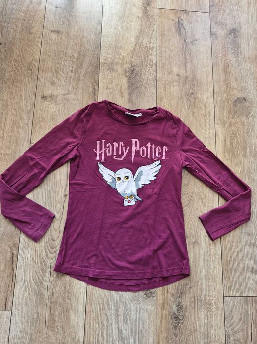 Prześliczna koszulka t-shirt longsleeve Harry Potter r. 146-152 stan super