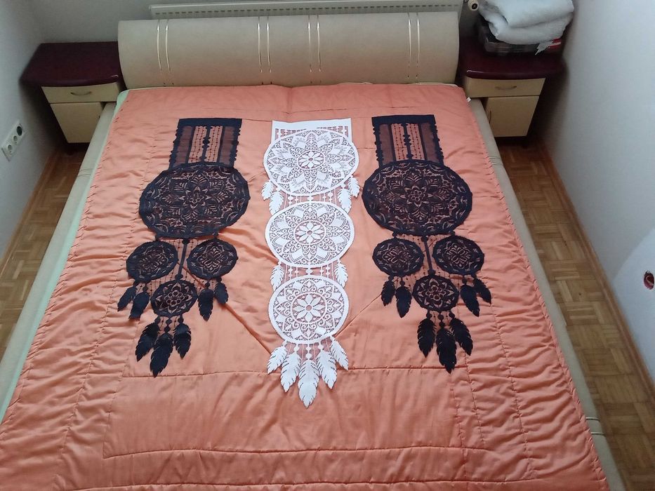 Panel ażurowy firanka czarny 130x45