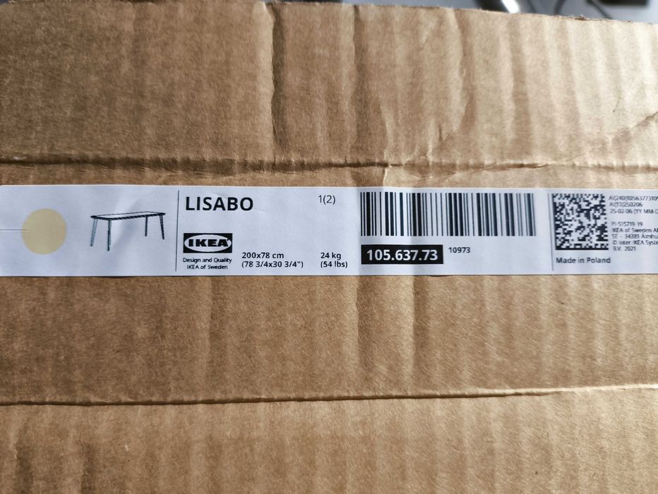 Stół Ikea Lisabo 200x78 nowy