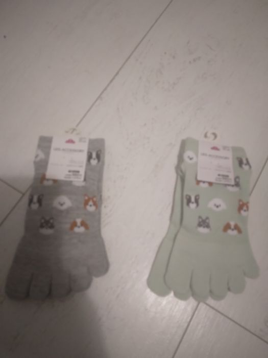2 pary skarpetv36 -37 z palcami