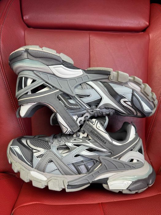 (БЕЗ ПЕРЕДОПЛАТИ) Balenciaga Track 2.0 Black Grey баленсіага трек 2.0