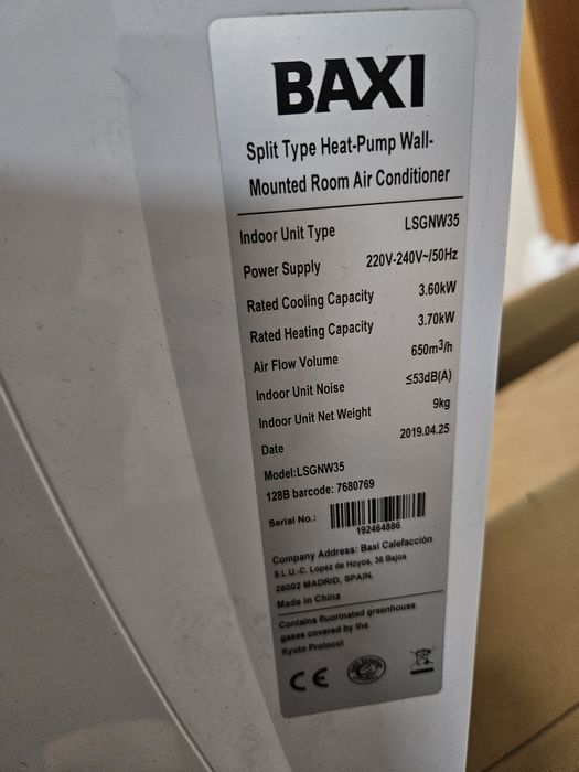 Vendo ar condicionado baixi