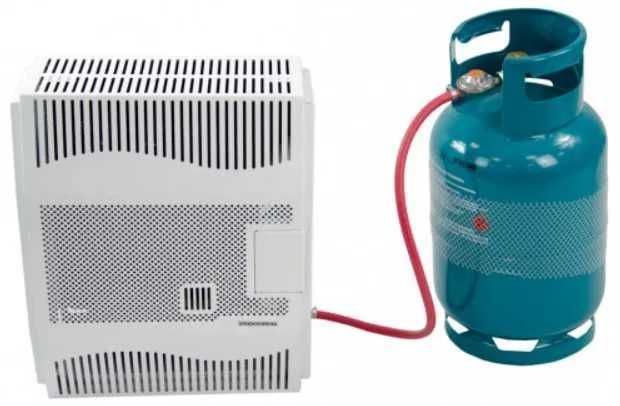 Ogrzewacz gazowy piecyk grzejnik 5 kW żeliwna komora spalania