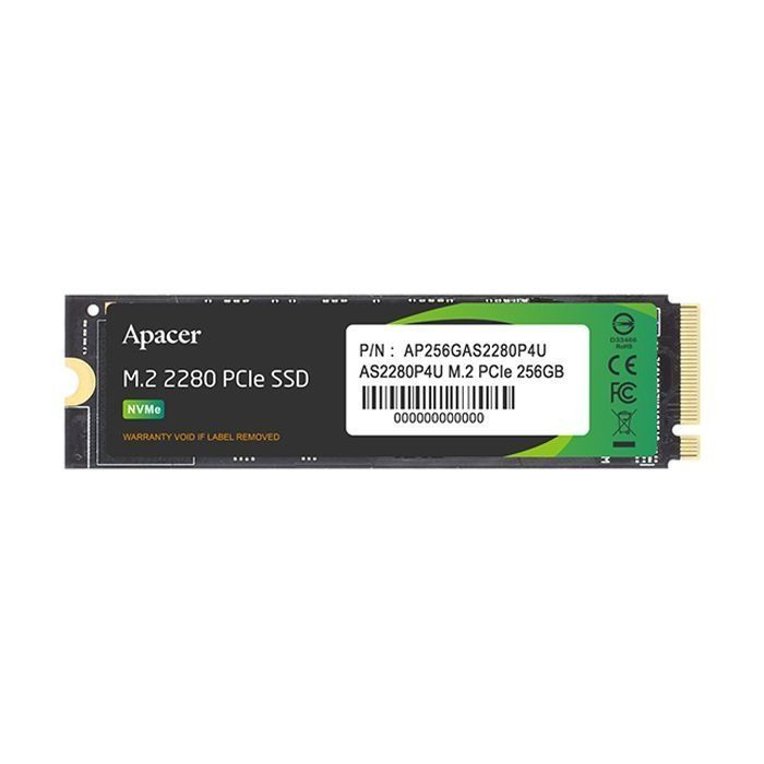 Швидкісний SSD Apacer AS2280P4U 256GB M.2 NVMe PCIe 3.0 x4