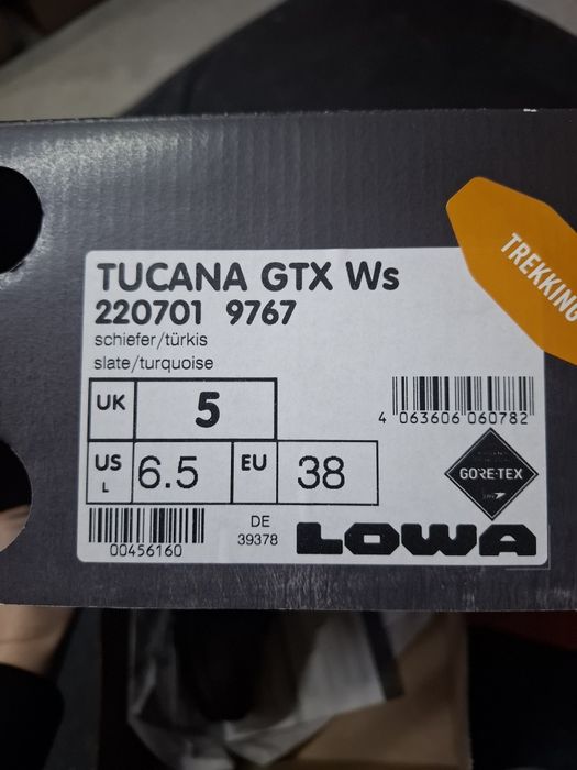 Buty trekkingowe wyższe górskie LOWA Tucana GTX mid 38 goretex