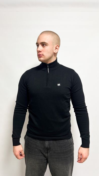 Black 1/3 Zip Weekend Offender