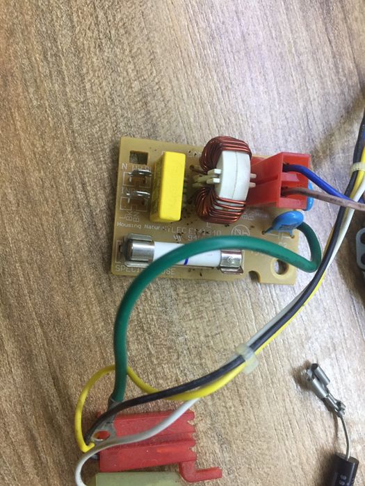 Друкована плата, термодатчик Запчастини до мікрохвильовки LG MS2042G