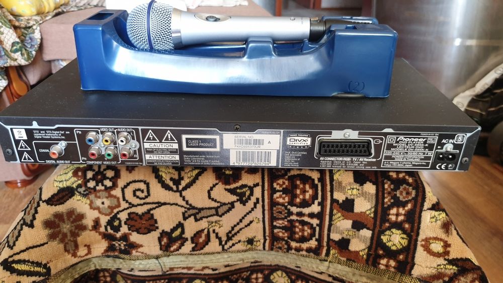 Pioneer DVD Player DV-595K-K Караоке + Микрофон Philips SBC MD650