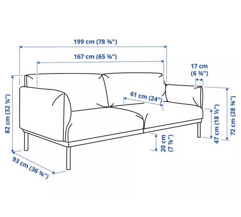 Sofá Ikea, pouco usado