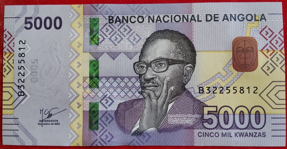 ANGOLA set 5000+2000+1000 -kwanzas 2023/ UNC
