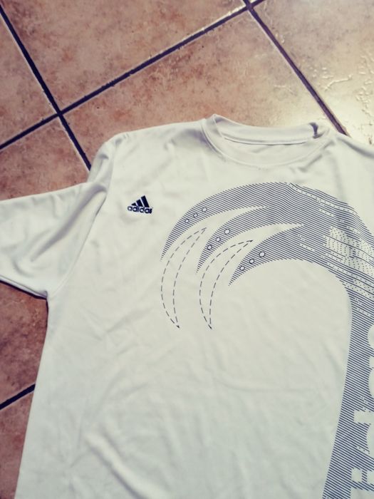 Koszulka meska biala XL Adidas sportowa