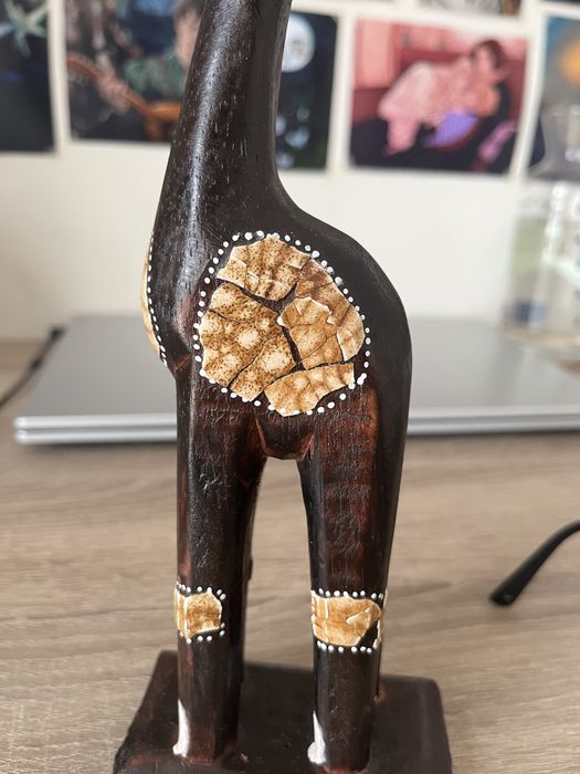 Статуетка жираф деревʼяна