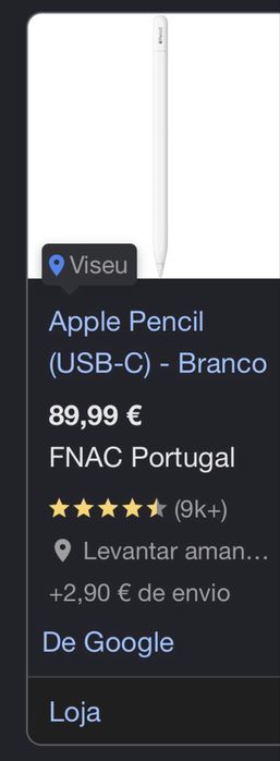 Caneta pencil apple original