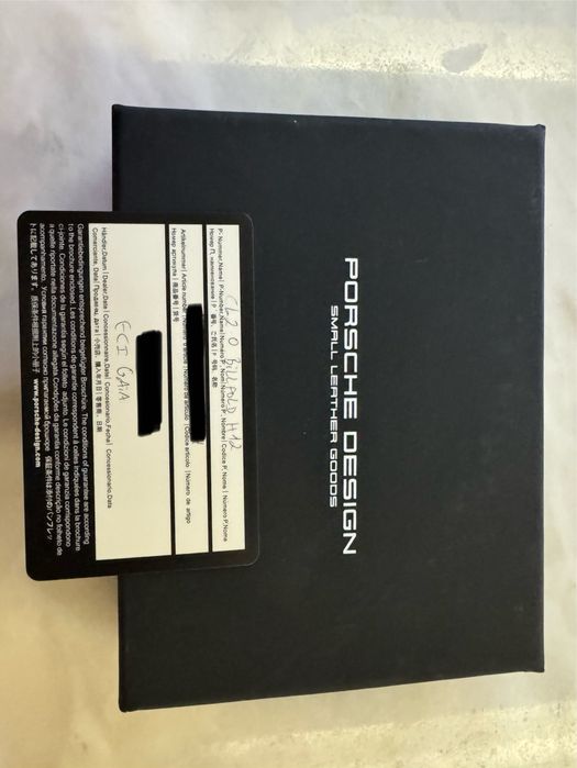 Carteira original Porsche Design pele