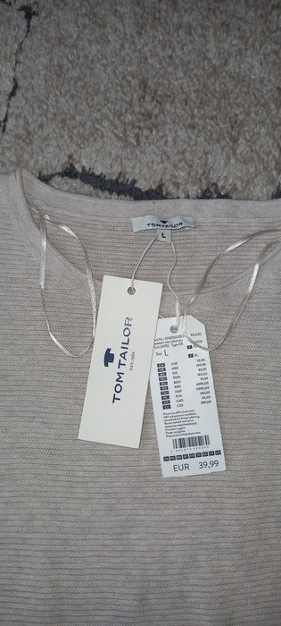 Tom Tailor sweter damski bluzka nowy L i XL
