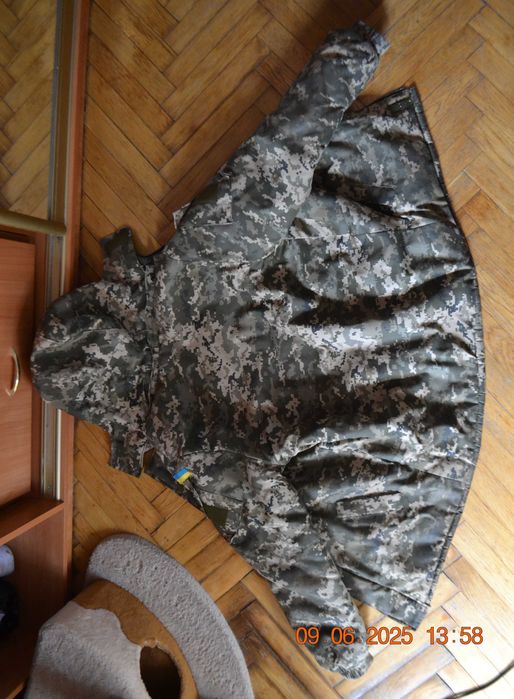 Куртка зимняя военная. Бушлат тактический. С капюшоном (отстёгивается)