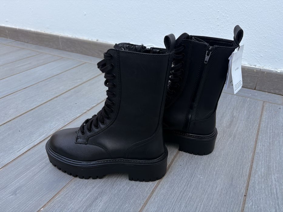 Botins em pele/ botas MANGO [36]