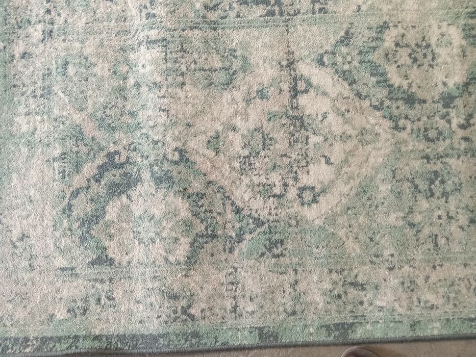 Tapete, sala/ quarto com 80x1,82 em tons de azul.