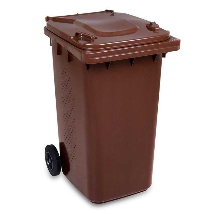 Kosze na śmieci BIO 120l i 240l z otworami wentylacyjnymi i rusztem