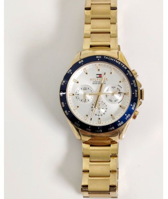 Relógio Tommy  Hilfiger OWEN banhado a ouro