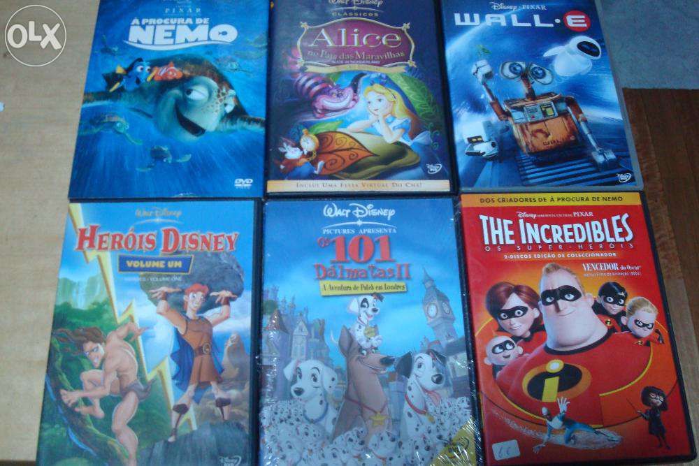 Lote de 9 Filmes originais da disney e pixar