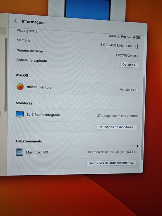 iMac 27" 8GB 1TB