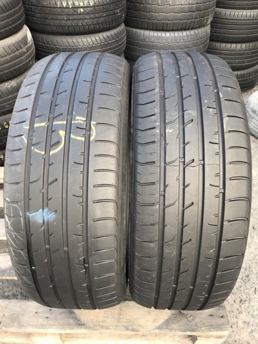 Kumho 235/55r19 пара резина шини б/у склад оригінал літо