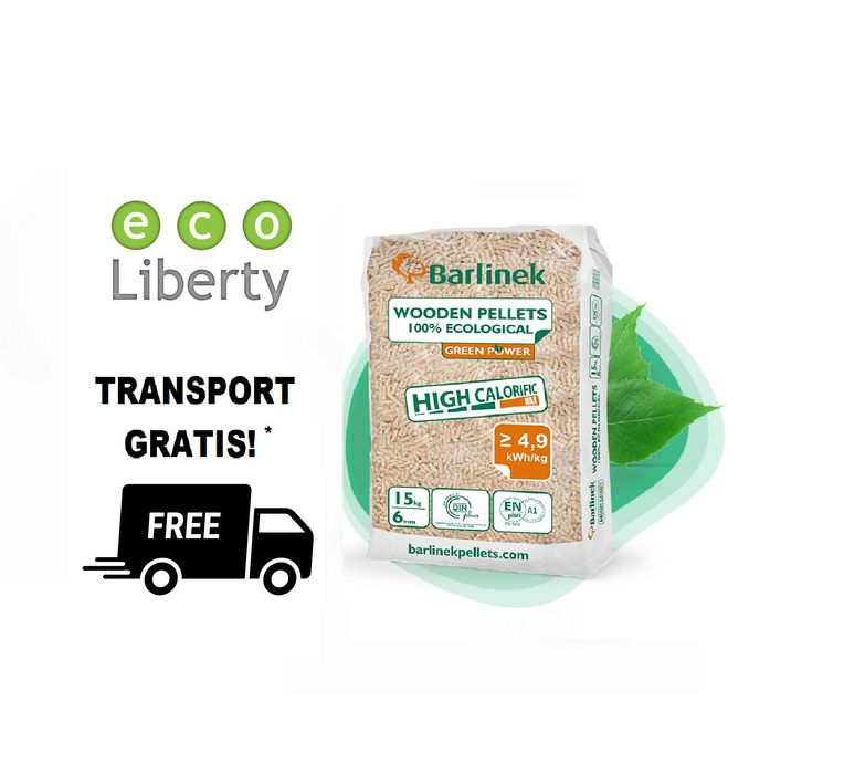 Pellet BARLINEK 6mm Iglasto-Liściasty CERTYFIKAT 975KG Dostawa Gratis!