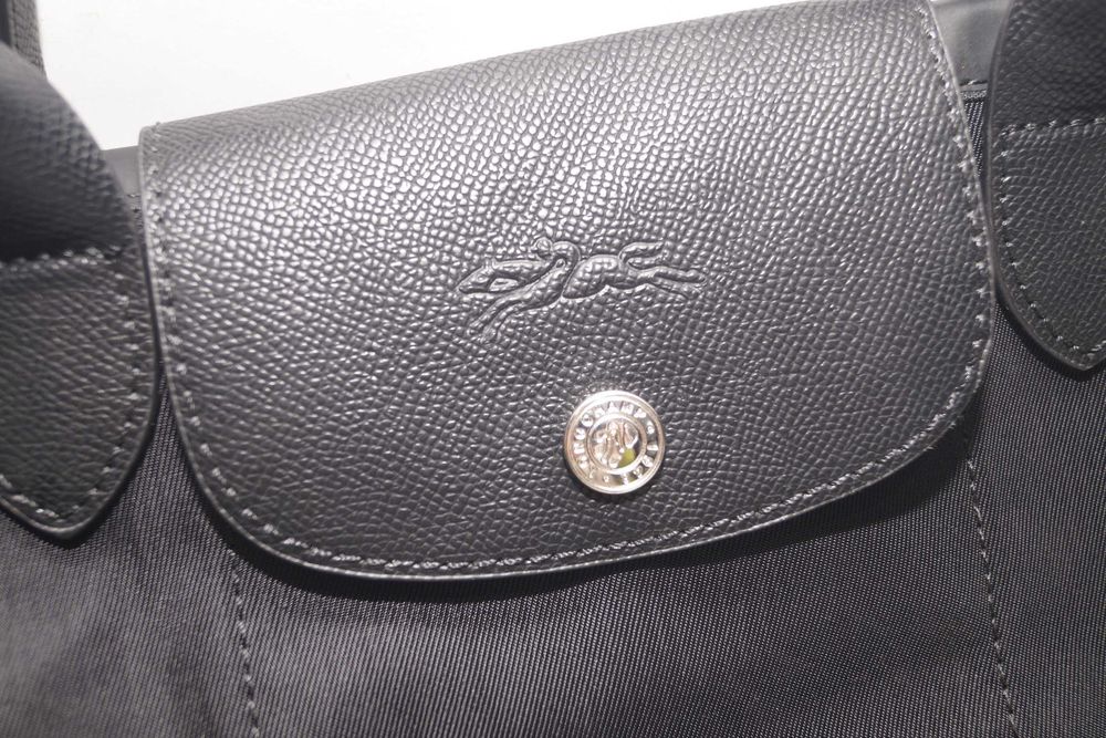1726 LONGCHAMP La Pliage czarna Damska torebka nylonowa M