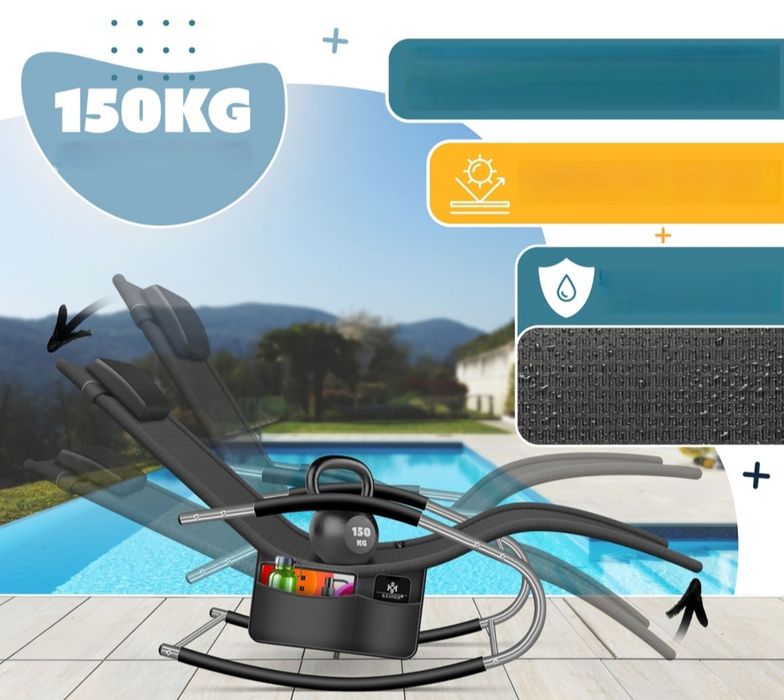 Leżak bujany/ leżanka ogrodowa Kesser