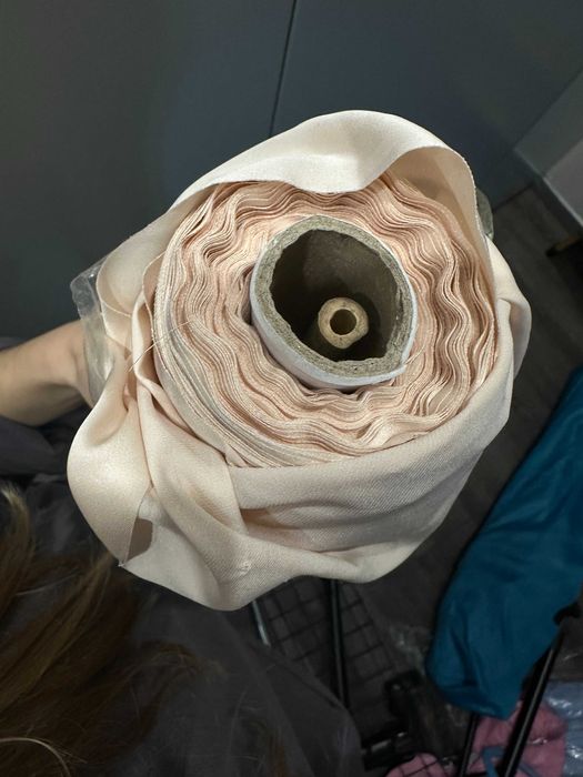 Рулон тканини 30м. шовк армані шампань. тканина