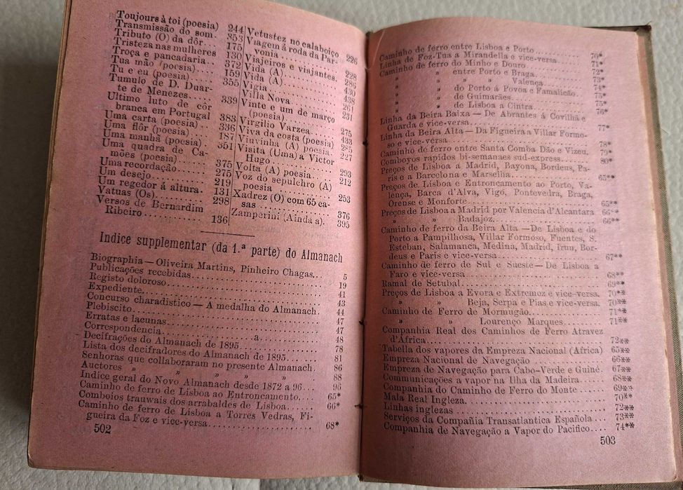 Almanaque de Lembranças Luso-Brasileiro 1986 e 1912