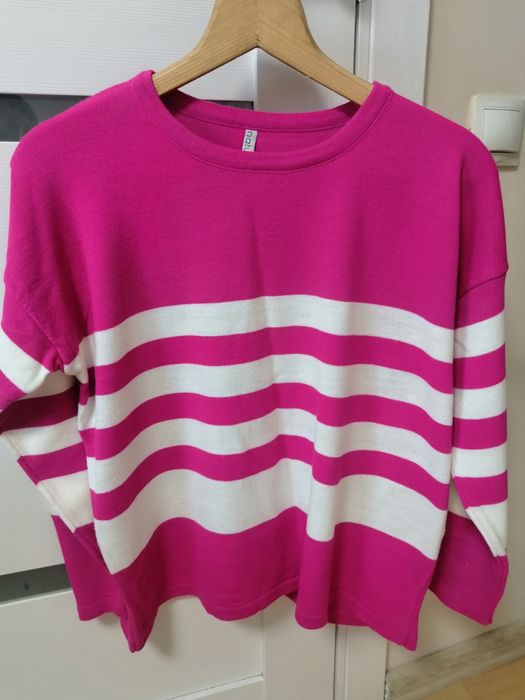 Кофта в полоску, овер