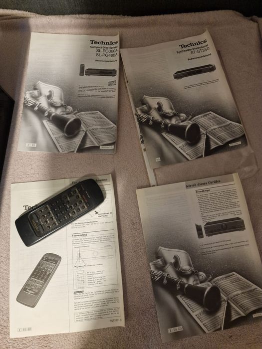 Wieża technics su-v500, st-gt350, sl-pg360, philips fc910.