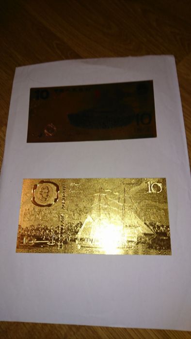 Banknoty złote kolekcjonerskie