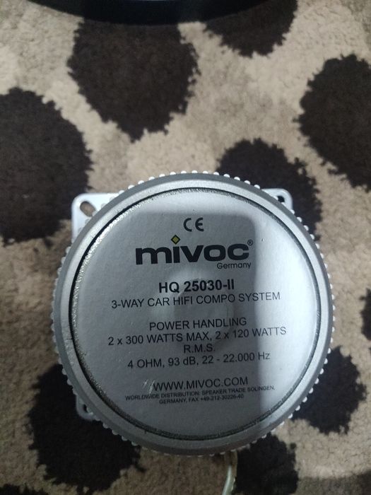 Автомобильная трехполостная акустика mivoc