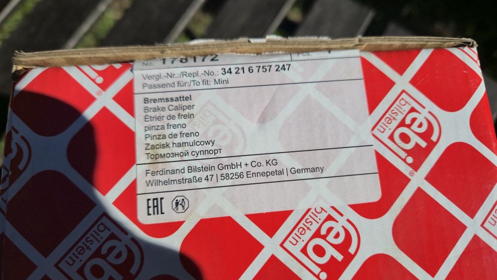 FEBI BILSTEIN zacisk hamulcowy MINI COOPER lewy nowy