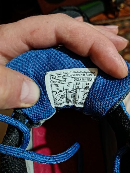 Karrimor Hot Traverse Low weathertite Black, 45, 295mm