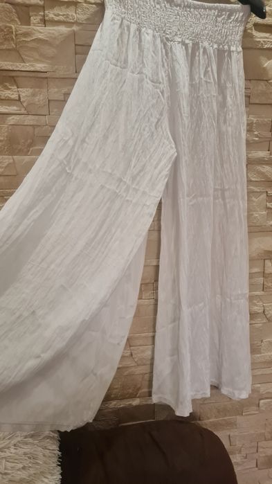 Spodnie kuloty szerokie nogawki plus size XL