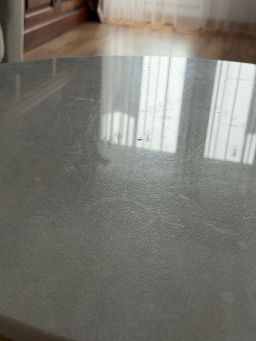 Stolik kawowy marmur 80 cm okrągły