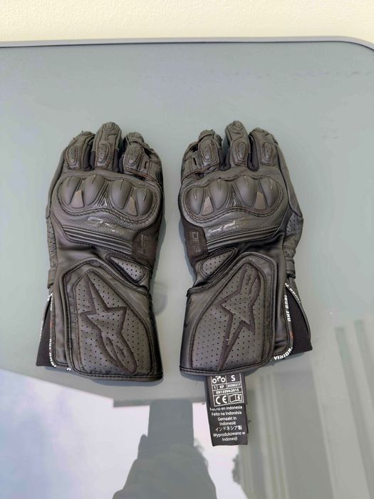 Luvas Alpinestars SP-8 v3 couro pele mota