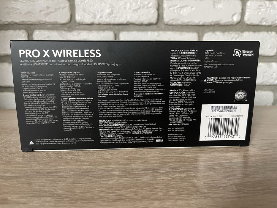 Навушники Logitech G Pro X Wireless Lightspeed (нові/оригінал)