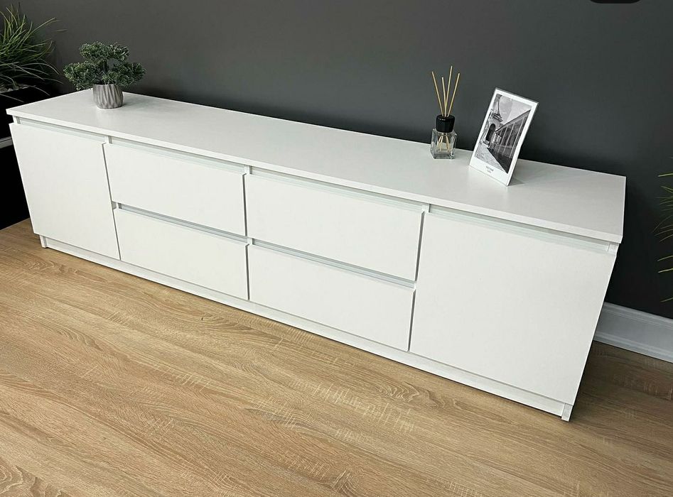 Сучасна ТВ тумба 4+2 ящики — комод для дому / спальні / зали