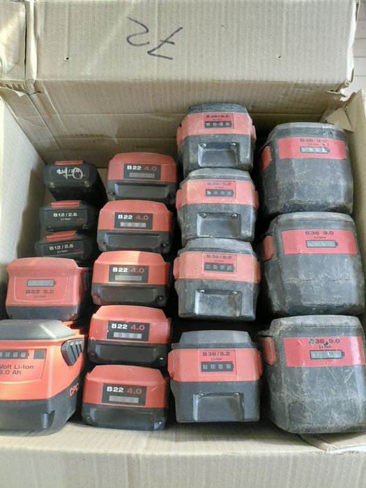 Hilti baterias usados