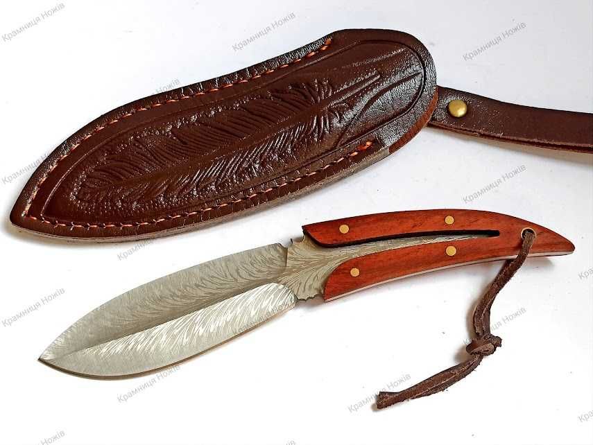 Ніж туристичний Пташине Перо Нож охотничий Перо + чохол Гарна якість