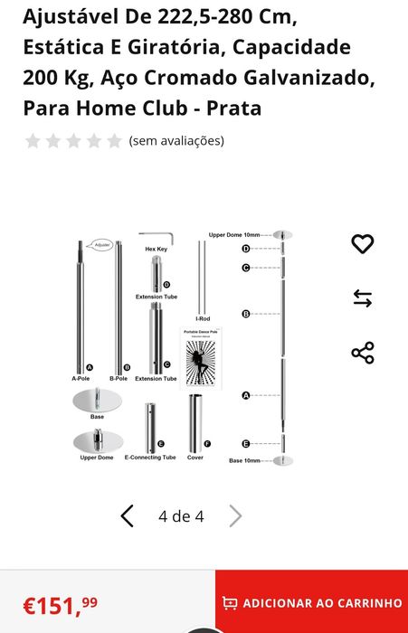 Varão pole dança